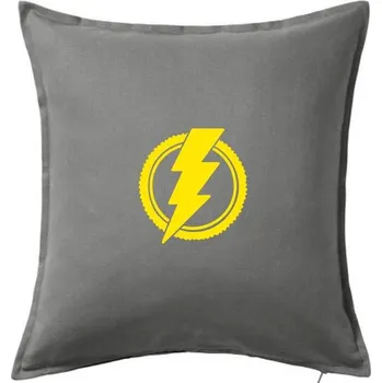 Polštář Ebike logo - Polštář 50x50 - 50x50 - Pouze potah ( Tmavě šedý melír )