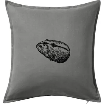 Polštář Tužkou kreslený Křeček - Polštář 50x50 - 50x50 - Pouze potah ( Tmavě šedý melír )