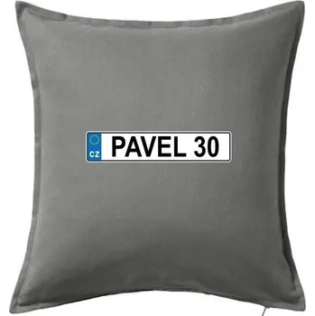Polštář SPZ Pavel 30 - Polštář 50x50 - 50x50 - Pouze potah ( Tmavě šedý melír )