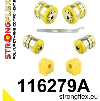 Silentblok nápravy 116279A: Strongflex Sada silentbloků předního zavěšení varianta SPORT Custom