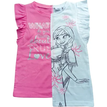 Sun City Tričko FROZEN Anna růžovobílé Barva: Bílorůžová, Velikost: 116