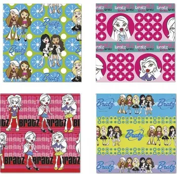 Papír Dárkový balicí papír Bratz 200x70cm 4ks