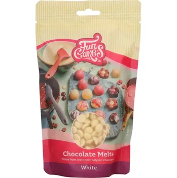 Čokoláda Bílá čokoláda pecky 350g 30% - FunCakes