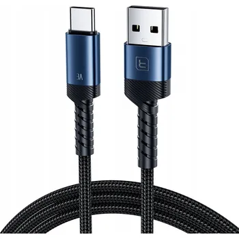 Datový kabel Kabel Toocki USB-C - USB-C 1 m modrý