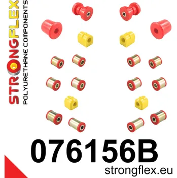 Silentblok nápravy 076156B: Strongflex Kompletní sada silentbloků pro zavěšení Custom 21mm 071475 - 14mm 071482