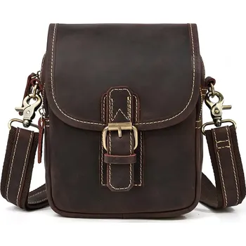 Amparo Miranda® Kožená taška AM310 tmavě hnědá