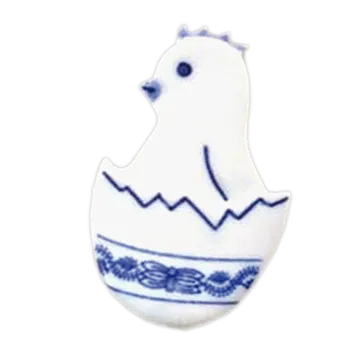 Velikonoční dekorace Cibulák Velikonoční ozdoba kuřátko ve skořápce zápich 5,2 x 3,4 cm Originál Český porcelán Dubí