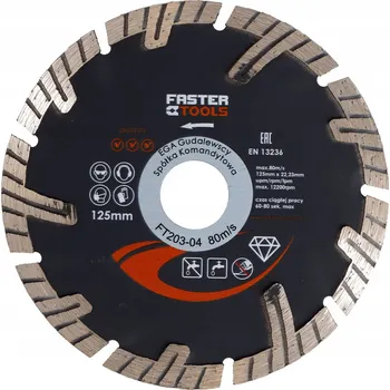 Řezný kotouč Diamantový řezný kotouč Faster Tools 1989 125 x 22,2 mm