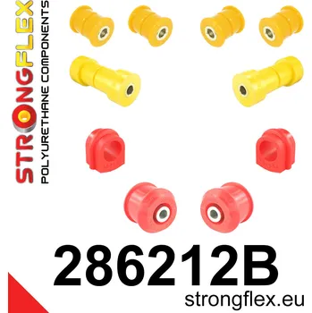 Silentblok nápravy 286212B: Strongflex Sada silentbloků předního zavěšení 22mm 281400 281262