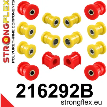 Silentblok nápravy 216292B: Strongflex Sada silentbloků zadního zavěšení 15mm
