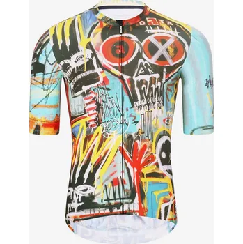 cyklistický dres HOLOKOLO Cyklistický dres s krátkým rukávem - WILDLY II - světle modrá/vícebarevná 5XL