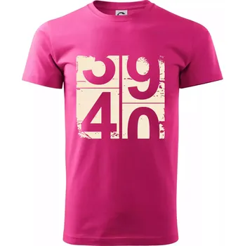 Pánské tričko Tachometr 40 - Klasické pánské triko vyšší gramáže - XS ( Purpurová )