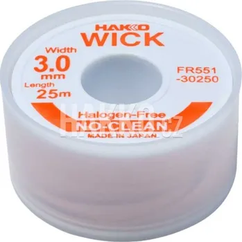 Páječka Odpájecí lanko HAKKO WICK FR551-30250-E, 3,0mmx25,0m - 107005917