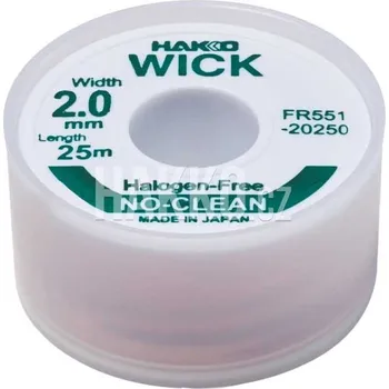 Páječka Odpájecí lanko HAKKO WICK FR551-20250-E, 2,0mmx25,0m - 107005919