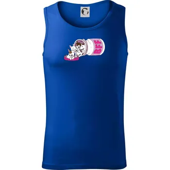 Bullterrier Friends Forever růžové (Pecka design) - Tílko pánské Core - 2XL ( Královská modrá )