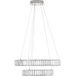 NOVA LUCE závěsné svítidlo AURELIA chromovaný kov a křišťál LED 46W 230V 3500K IP20 stmívatelné 9333068