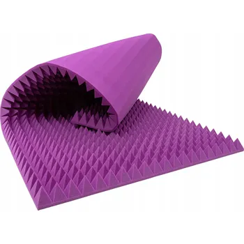 akustická pěna Akustická pěna panel 6cm pyramida – pohlcuje hluk, stylová fialová