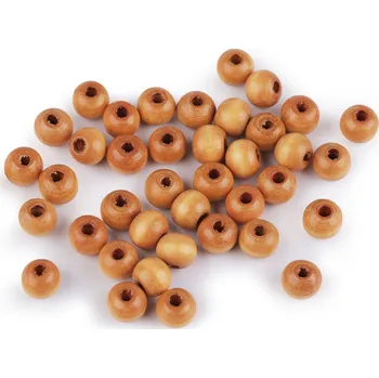 Dětské navlékací korálky Dřevěné korálky Ø8-9 mm