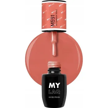 Lak na nehty Hybridní lak barevný lak MylaQ My Glamour Trend M591 5 ml