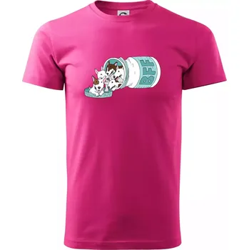 Pánské tričko Bullterrier Friends Forever zelené (Pecka design) - Klasické pánské triko vyšší gramáže - S ( Purpurová )