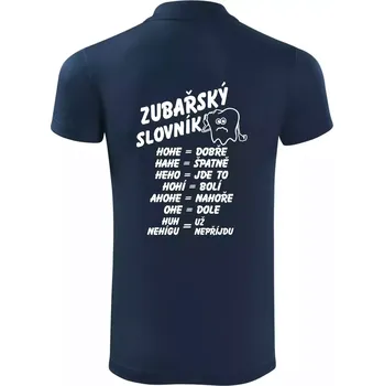 Pánská košile Zubařský slovník - Polokošile Victory sportovní (dresovina) - M ( Námořní modrá (velmi tmavá - téměř černá) )