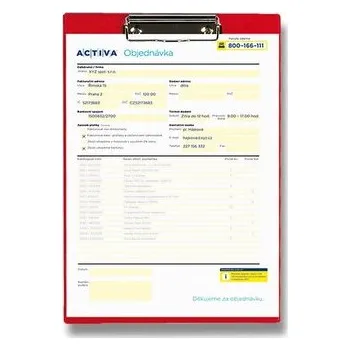 Archivační box Psací podložka Titan - červená