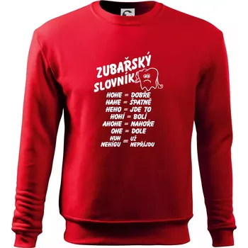 Chlapecké tričko Zubařský slovník - Mikina Essential dětská - 158 cm/12 let ( Červená )