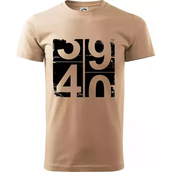 Pánské tričko Tachometr 40 - Klasické pánské triko vyšší gramáže - XS ( Písková )