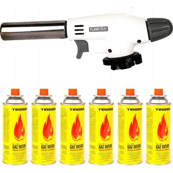 Horkovzdušná pistole PLYNOVÝ HOŘÁK NA KARTUŠI HORKOVZDUŠNÁ PISTOLE PLYNU SE ZAPALOVÁNÍM, REGULACÍ A KERAMICKÝM HOŘÁKEM
