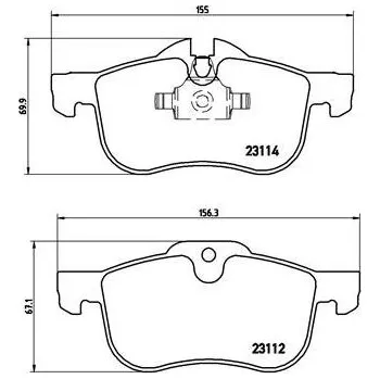 Brzdový systém BREMBO Sada brzdových destiček P 52 017