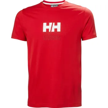 Pánské tričko Pánské Tričko s krátkým rukávem HELLY HANSEN CORE GRAPHIC T 53936_163 – Červená M