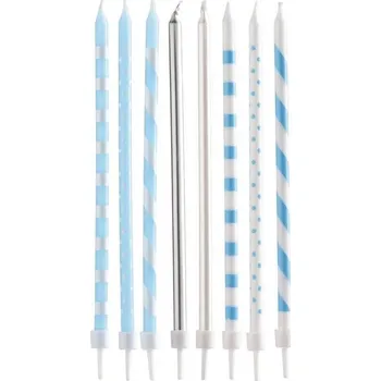 Dortová svíčka Svíčky dlouhé modré - Dekora