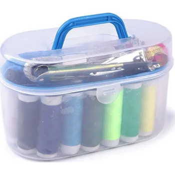 Sada na šití v boxu, barva 2 modrá