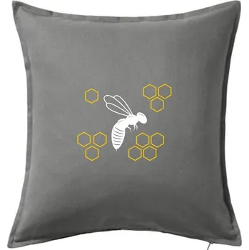 Polštář Vosa - Polštář 50x50 - 50x50 - Pouze potah ( Tmavě šedý melír )