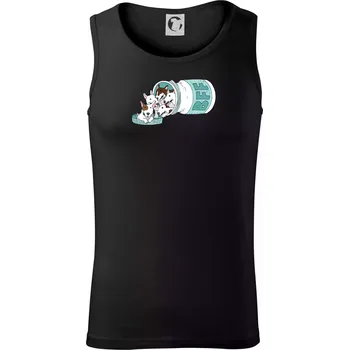 Pánská móda Bullterrier Friends Forever zelené (Pecka design) - Tílko pánské Core - S ( Černá )