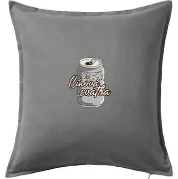 Polštář Cínová svatba 10 - Polštář 50x50 - 50x50 - Pouze potah ( Tmavě šedý melír )