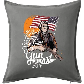 Polštář Gun Glory Gut - Polštář 50x50 - 50x50 - Pouze potah ( Tmavě šedý melír )