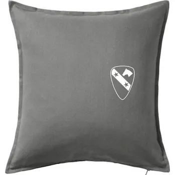 Polštář 1st Cavalry Division hvězdy prsa - Polštář 50x50 - 50x50 - Pouze potah ( Tmavě šedý melír )