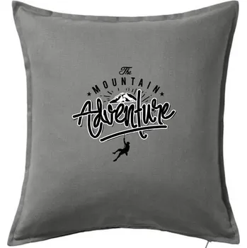 Polštář Mountain Adventure Climbing - Polštář 50x50 - 50x50 - Pouze potah ( Tmavě šedý melír )
