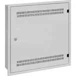 Solarix rozvaděč SOHO LC-18 do zdi s lištami 2U, 4U a 11U, 550x550x150mm, šedá RAL7035, s rámečkem k zazdění