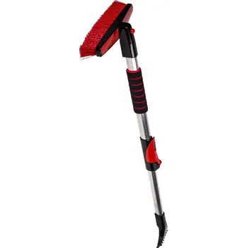 Autoškrabka Veropa Teleskopický smetáček se škrabkou Robust Rota Brush, červená