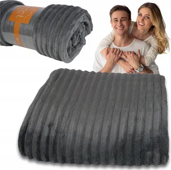 Prostěradlo Deka Martina polyester 160 cm x 200 cm šedá