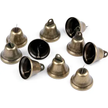 Kovový zvoneček Ø30 mm, barva staromosaz