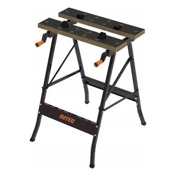 Dílenský stůl Niteo Skládací pracovní stůl se svěrákem 56x62x75cm, nosnost 75kg