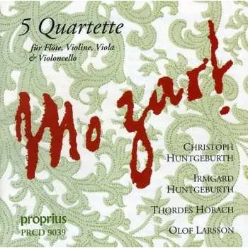 Zahraniční hudba CD Wolfgang Amadeus Mozart: 5 Quartette Für Flöte, Violine, Viola & Violoncello 1996
