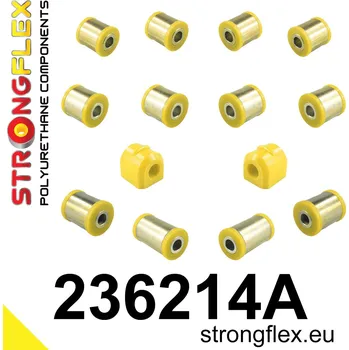 Silentblok nápravy 236214A: Strongflex Sada silentbloků zadního zavěšení varianta SPORT 21mm