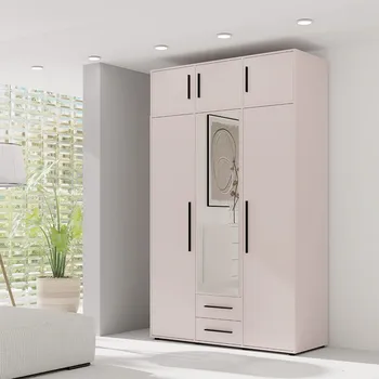 Šatní skříň MAXIONE k | šatní skříň SZ3D2SZ + nástavec | se zrcadlem | 150 cm | kašmír