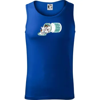 Bullterrier Friends Forever zelené (Pecka design) - Tílko pánské Core - 2XL ( Královská modrá )