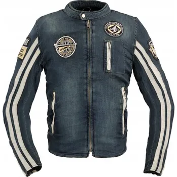 Moto bunda Pánská motocyklová bunda džínová W-TEC Wildone 4XL