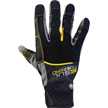 Moto rukavice Letní rukavice GUL Code Zero Full Finger GL1239 - černé/žluté S